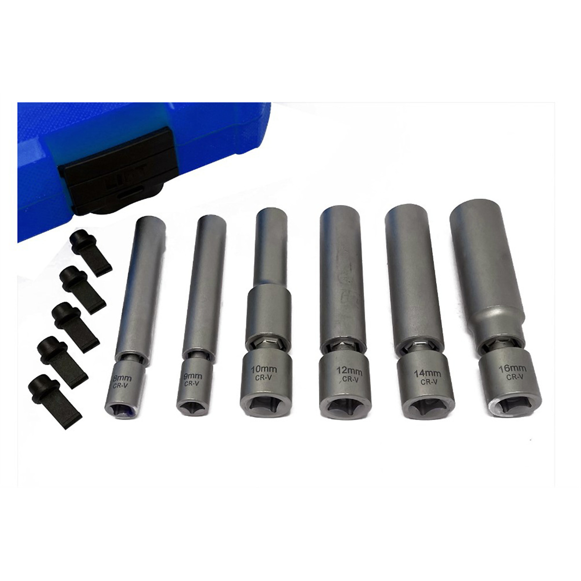 CTA Manufacturing Spark Plug and Glow Plug Socket Set — 6-Piece, 8-16mm, Swivel Range, Model# CTA7392